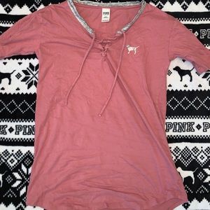 Pink victoria secret “I Like You A Latte” Shirt